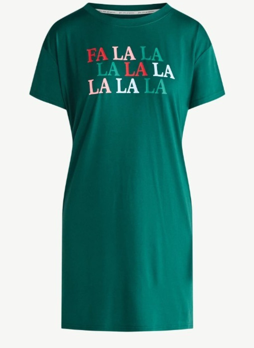 JOYSPUN Women FA LA LA Themed Nightshirt NWT Size S M L XL 2X 3X Christmas NWT