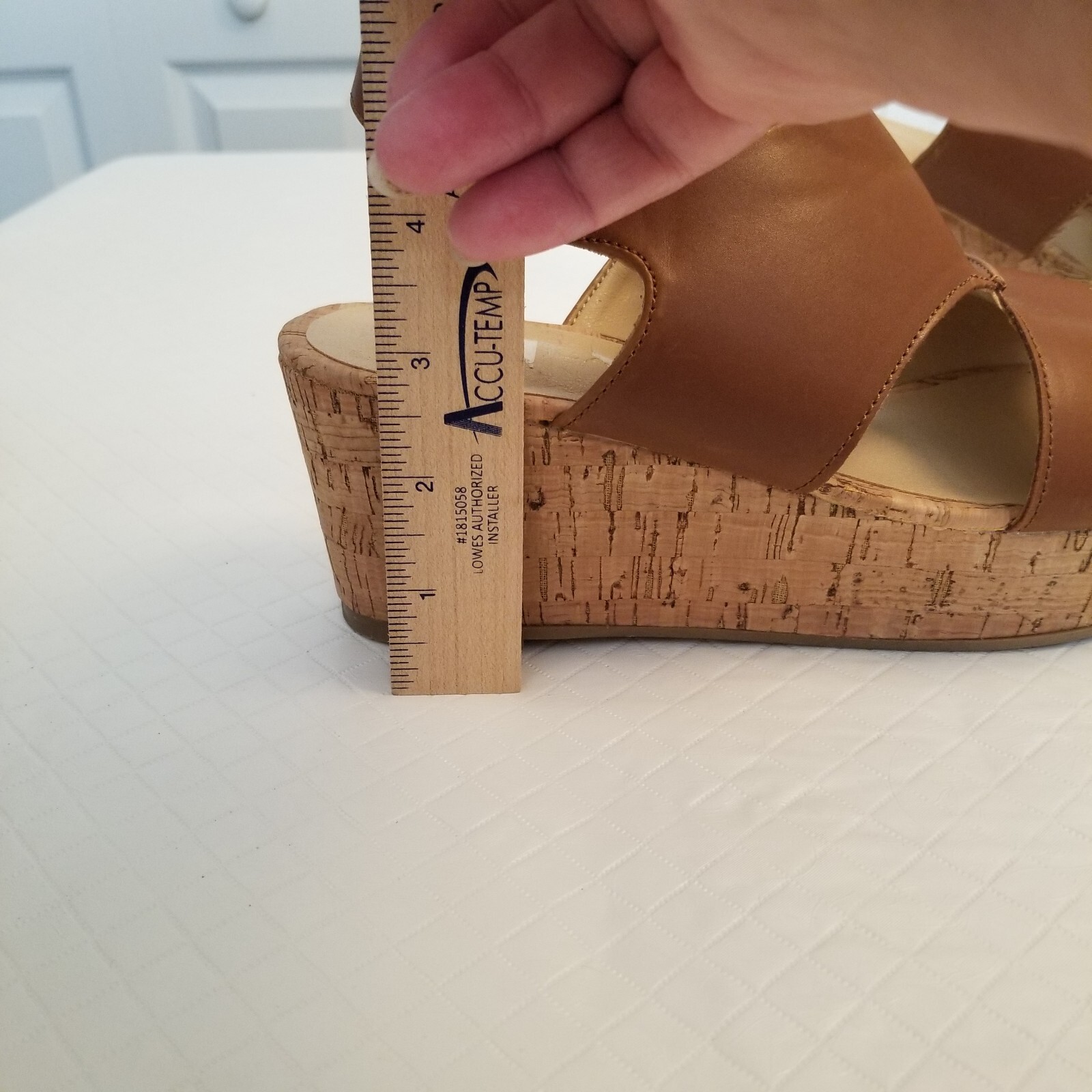 Nautica Wedges Danvers Brown Size 7.5 2.5 inch Wedge Man Made Material