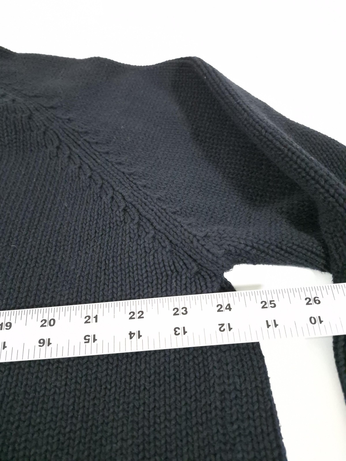 J Crew Sweater Mens XL Black 100% Cotton Roll Neck Knit Pullover Long Sleeve