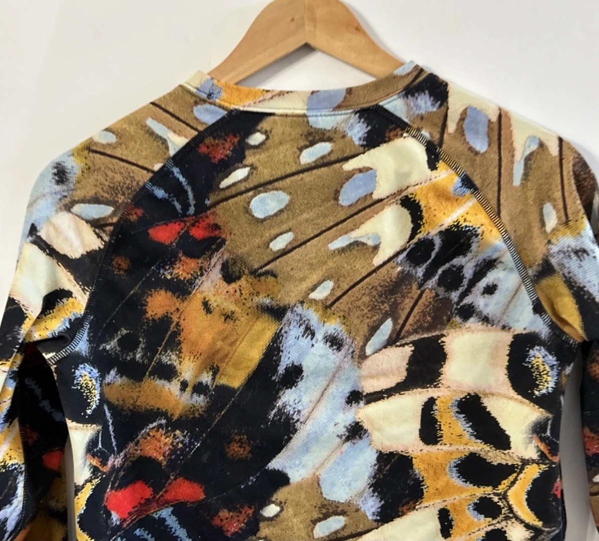 Women’s Armada Long Sleeve base layer Top Sz Small Flutter Butterfly Color way