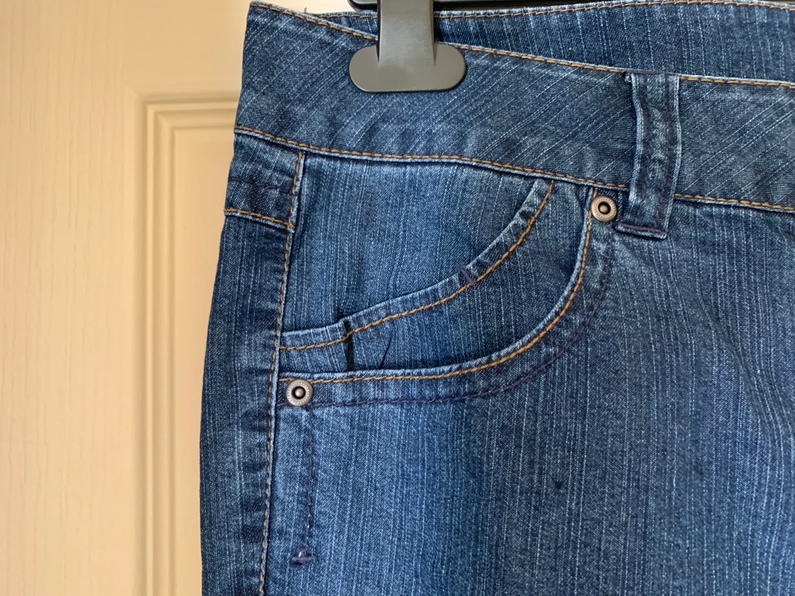 Dorothy Perkins Blue Pre-worn Stretchy Vintage Bootcut Denim Jeans Y2K. SIZE 14