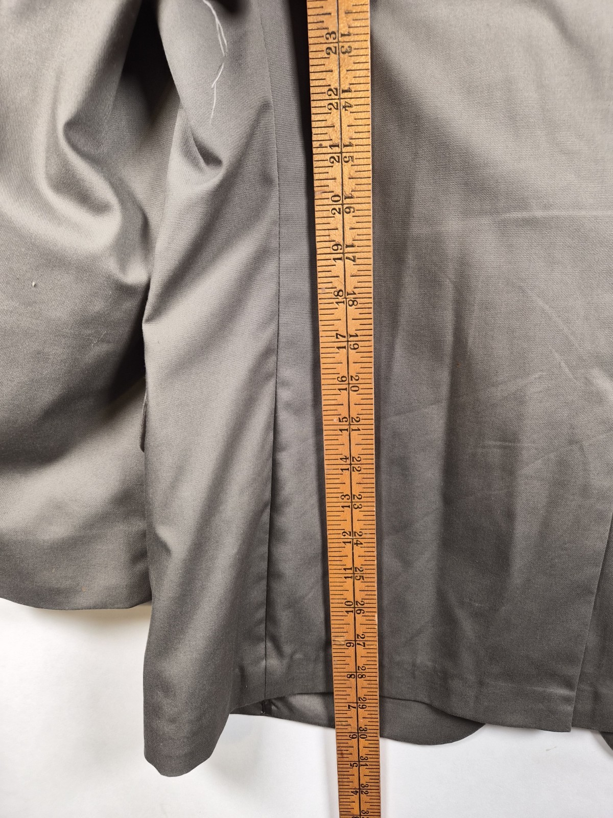 Haspel Perfect Poplin Men’s 2PC Suit 42R 36W Khaki Tan Cotton Blend Pleated READ
