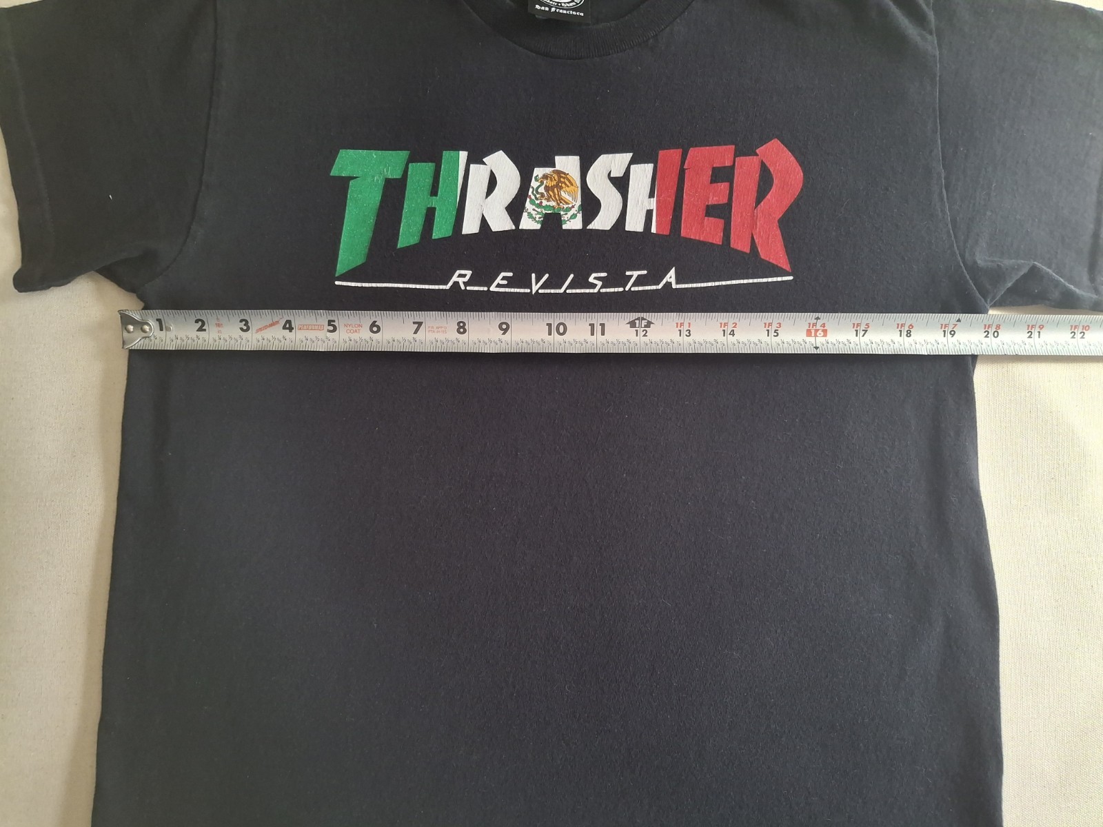 Thrasher Magazing Thrasher Revista Mexico Flag Text Men’s Medium T-Shirt