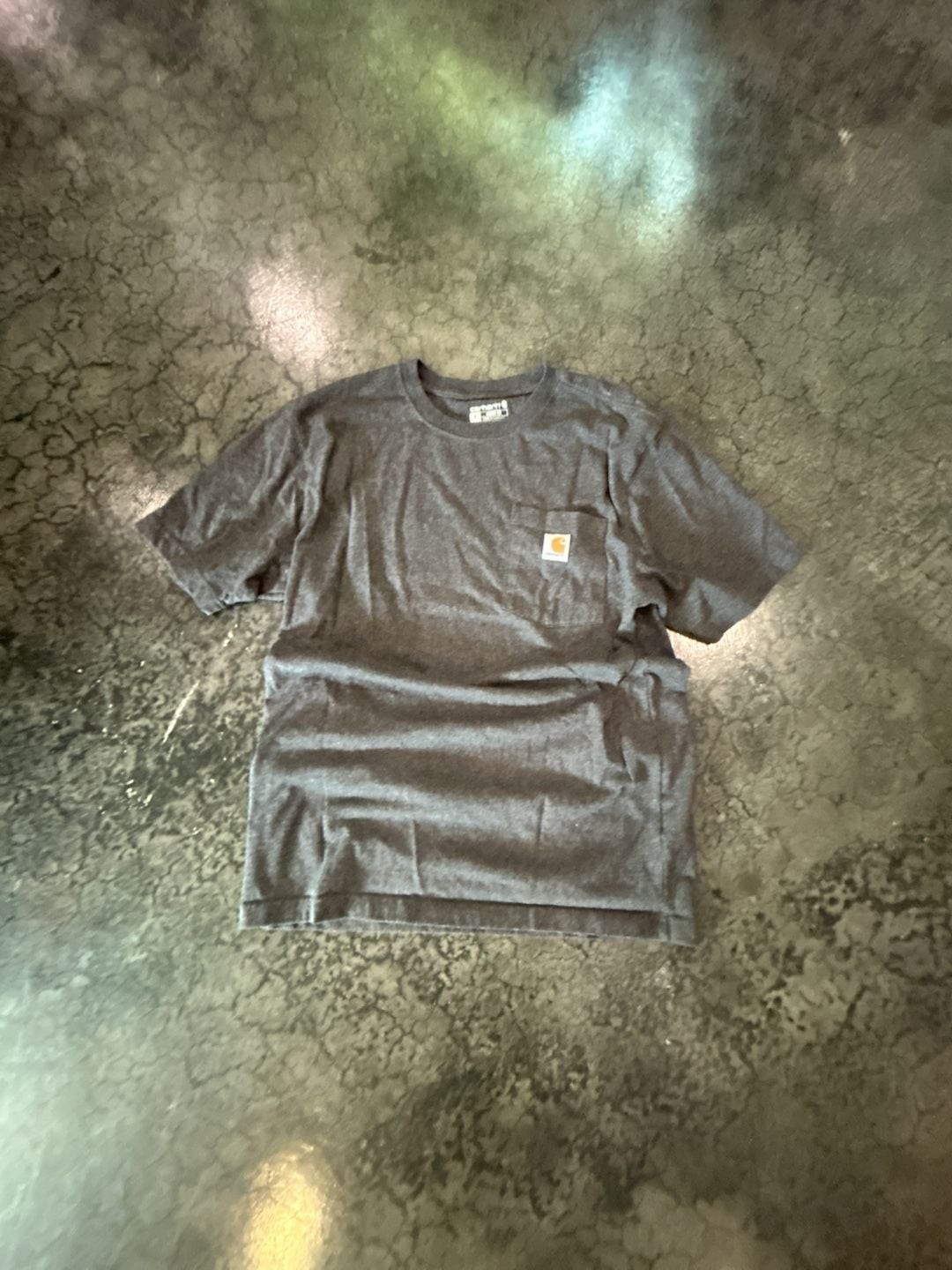 Carhartt Men’s K87 Loose Fit Heavyweight Pocket T-Shirt in Carbon Heather