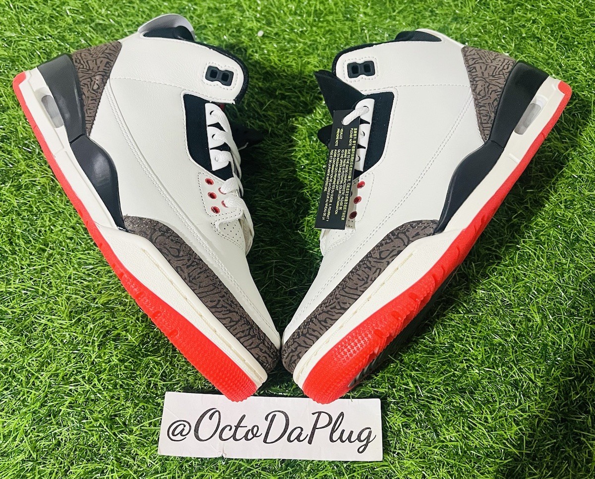 Nike Air Jordan 3 Retro Worlds Best Dad White Red Mens Sizes nby IF4396-103