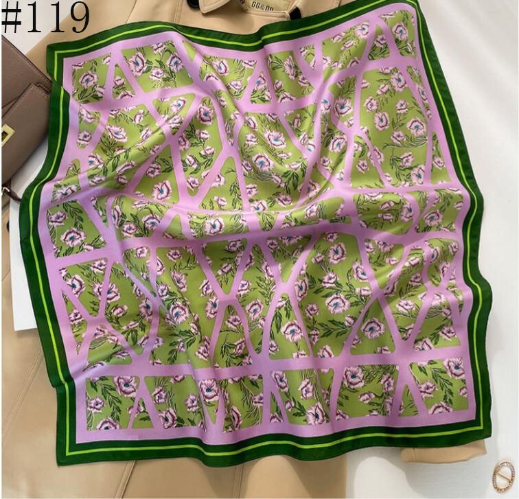 100% Mulberry Silk 27″ Square Scarf Women Neckerchief Wrap Multiple styles