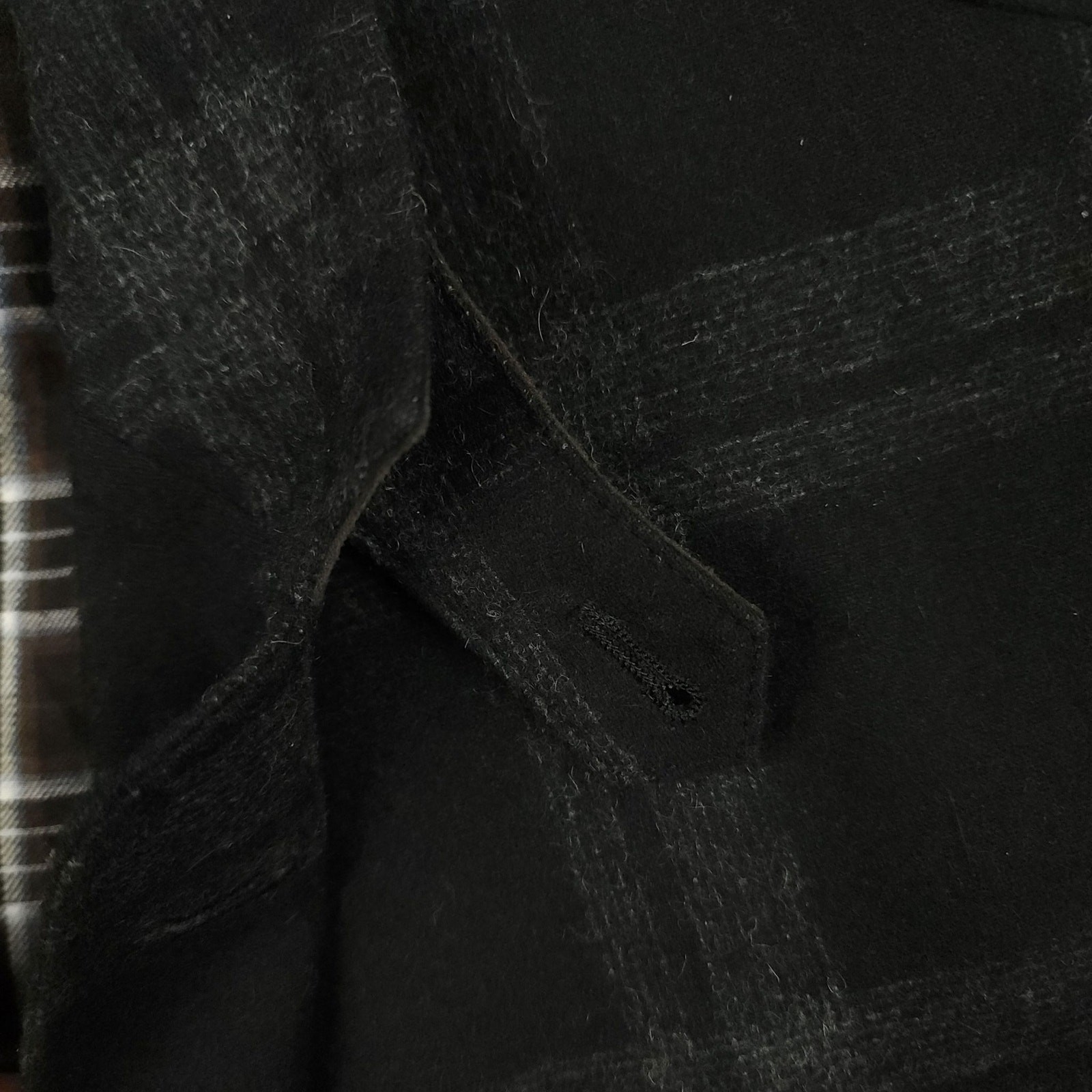 Kroon Sport Coat Mens 46R Flannel Wool Blend 3 Roll 2 Elbow Patch Pocket Plaid