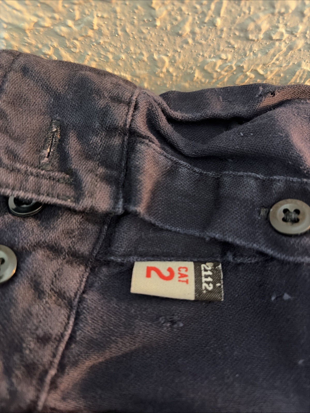 Carhartt FR Men’s Blue Long Sleeve Button-Up Work Shirt Size M Tall