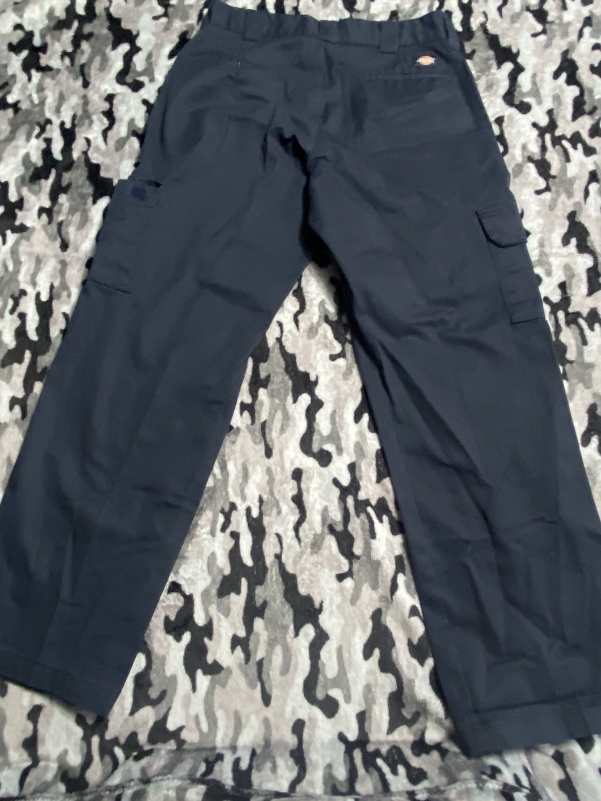 Dickies Mens Navy Cargo Work Pants 34×32 Twill Poly/Cotton MPN WP592DN