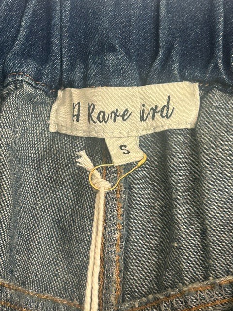 A Rare Bird Women Distressed Patchwork Grunge Elastic Waist Denim Jeans NWT