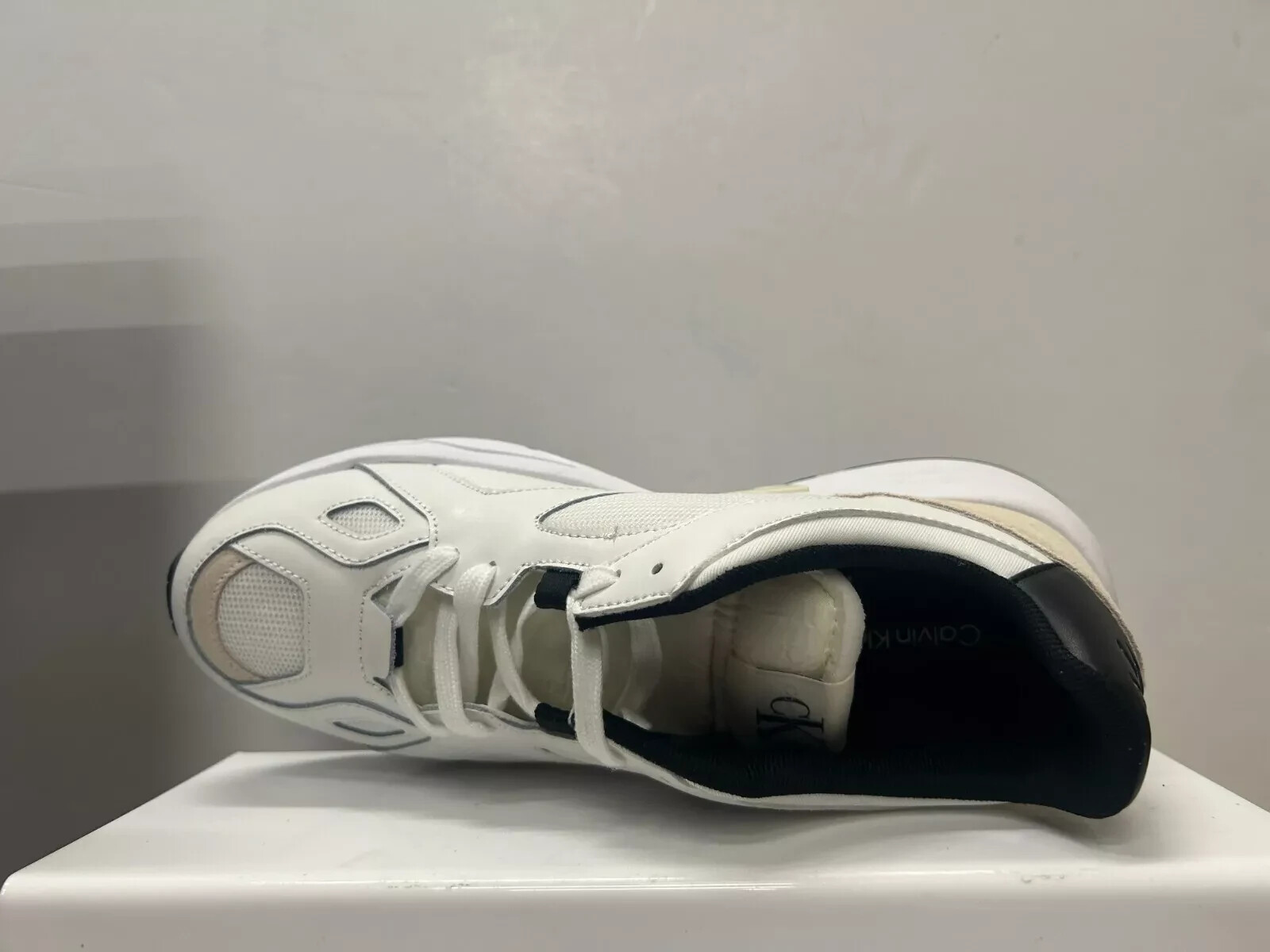 CALVIN KLEIN JEANS Retro Tennis Suede And Mesh Trainers UK 5 EU 38 REF M635
