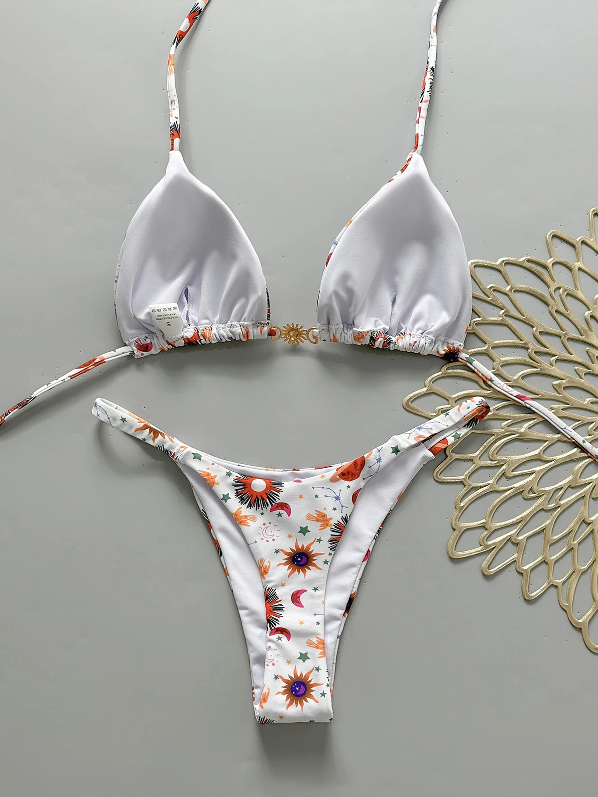 Womens Sexy Leopard String Bikini Push Up Brazilian Swimwear Thong Bathing Suits