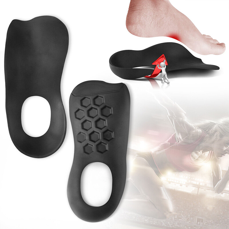 3/4 Orthotic Shoe Insoles Inserts Flat Feet High Arch Support Plantar Fasciitis