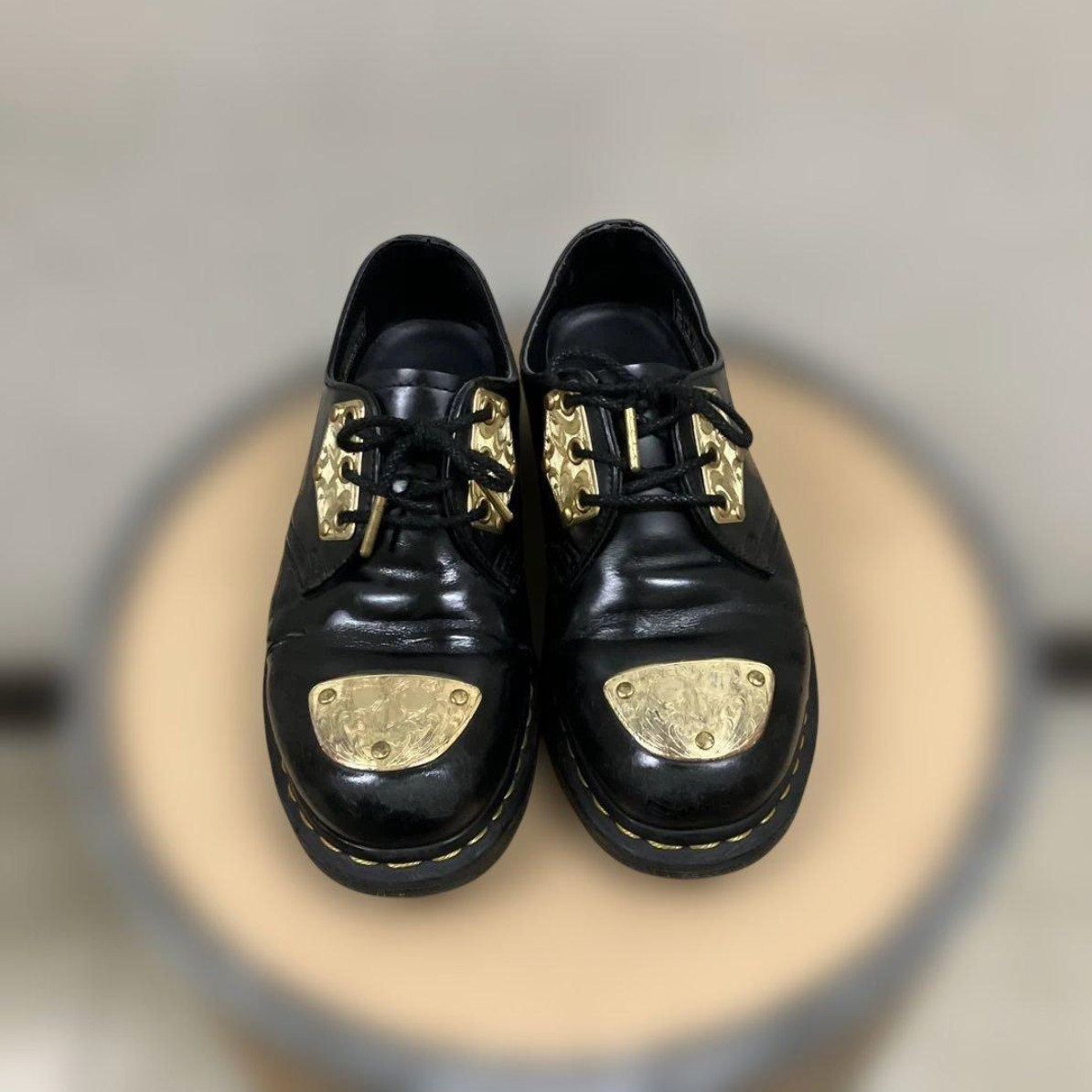 Dr. Martens x KING NERD 1461 Shoe Dress Black Gold US7 UK6 EU39 Men’s