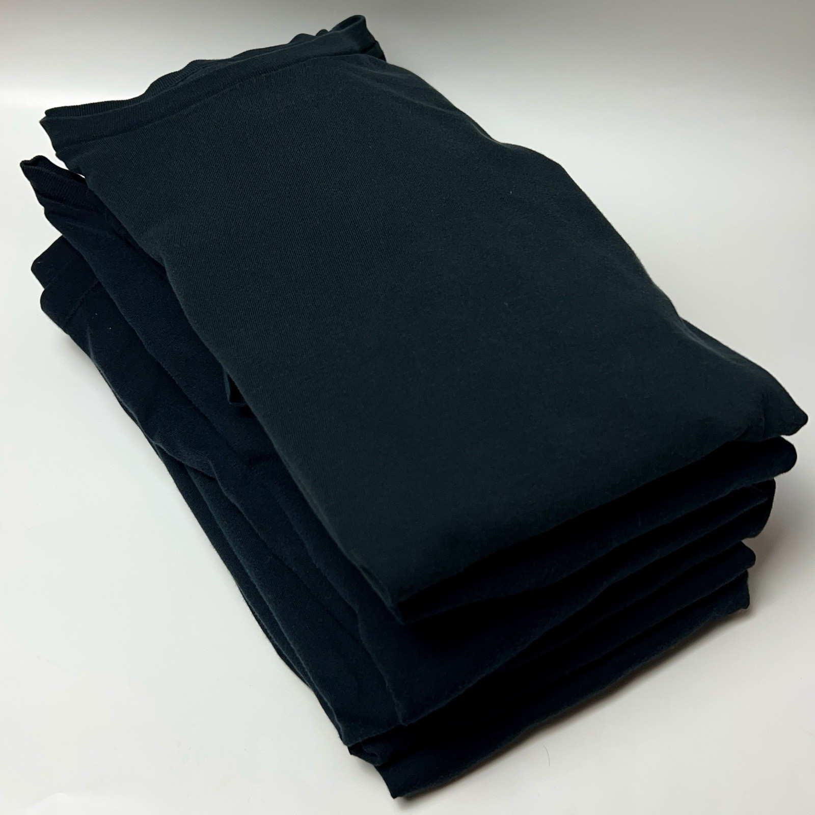 Lot Of 6 Banana Republic 100% Supima Cotton T-Shirt Black Large Crew Neck Blank