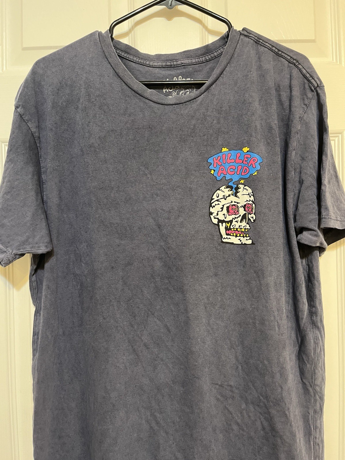 Killer Acid Men’s Tshirt Heather Blue Size Large Psychedelics Collectible