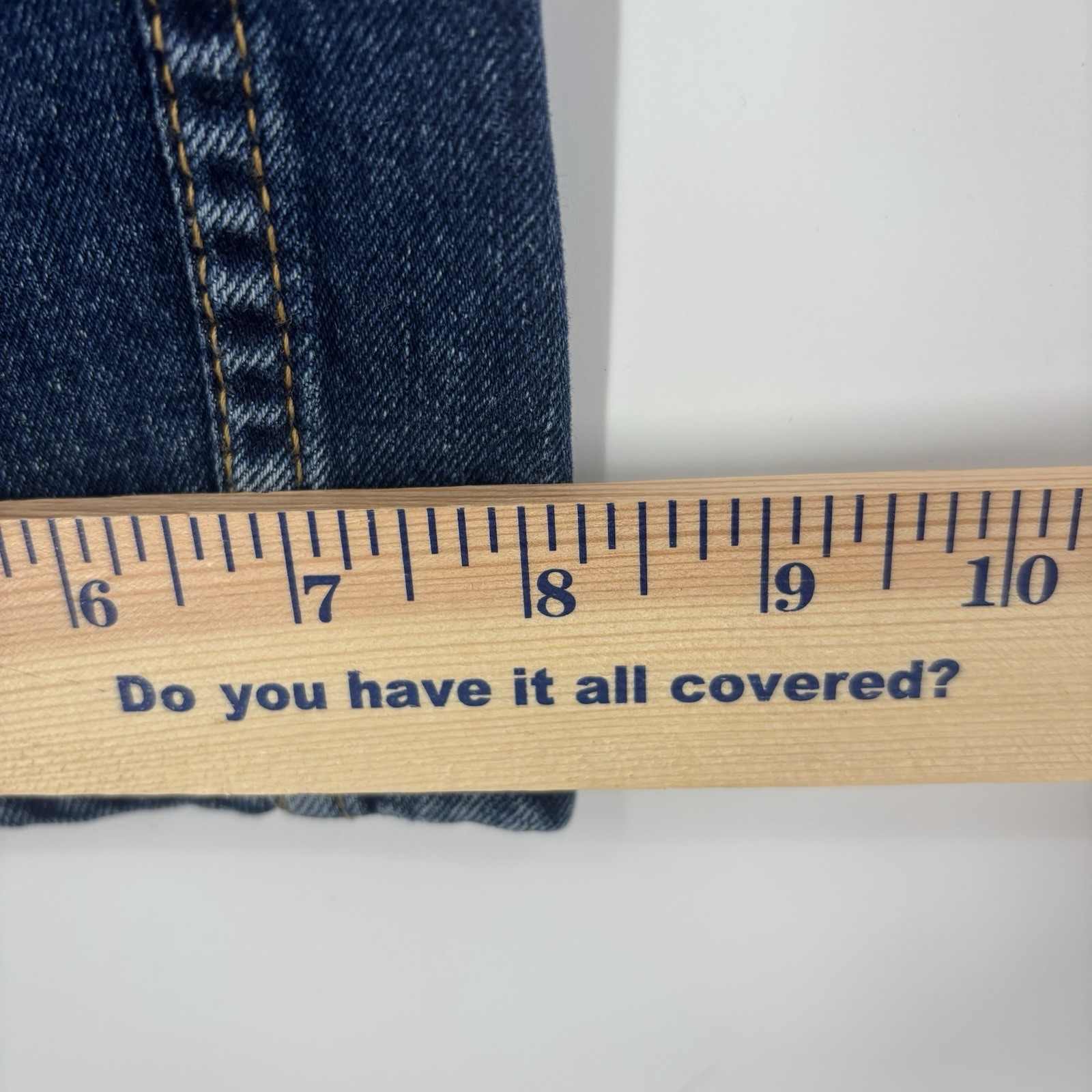 Levi 505 Jeans Men 40×30 Blue Stretch Denim Straight Leg Cowboy 90’s Logo USA