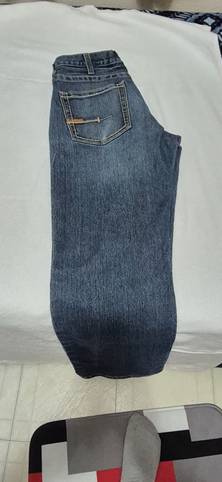 Ariat Men’s Medium Wash Blue Denim Straight Leg Jeans Regular Fit Size 32
