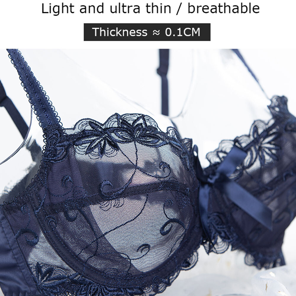 Womens Bras Set Underwired Sexy Lingerie Underwire Brassiere Lace Panties AABCDE