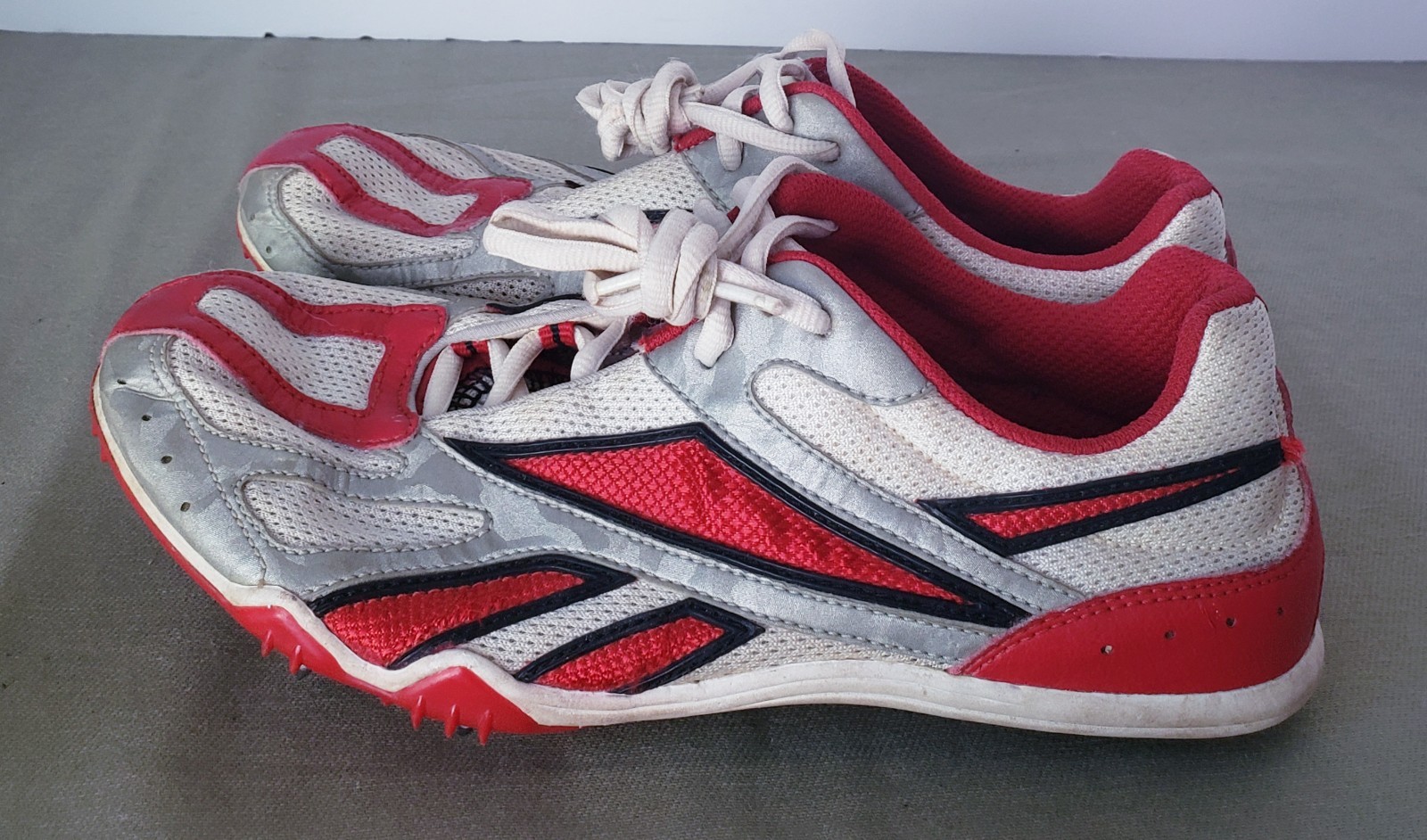 VTG REEBOK Track Field Athletic Shoes Sprinting Spikes Sz.7 RA 706 FLU 30-173872
