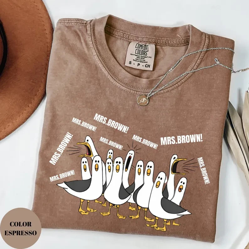 Custom Name Teacher Shirt Personalized Funny Seagull Back To School Graphic Tee