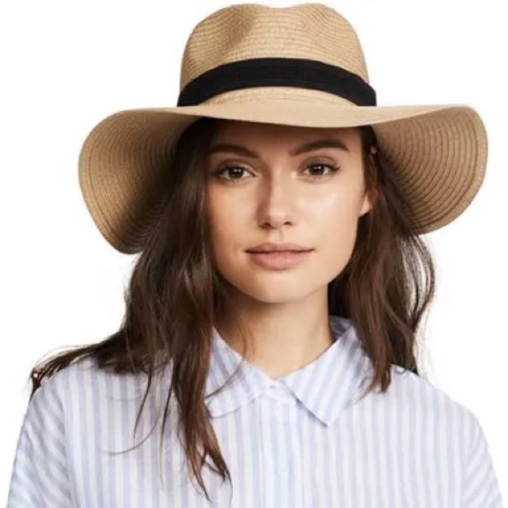 Madewell Packable Mesa Straw Hat Size S/M Vacation Tropical Resortwear Beach