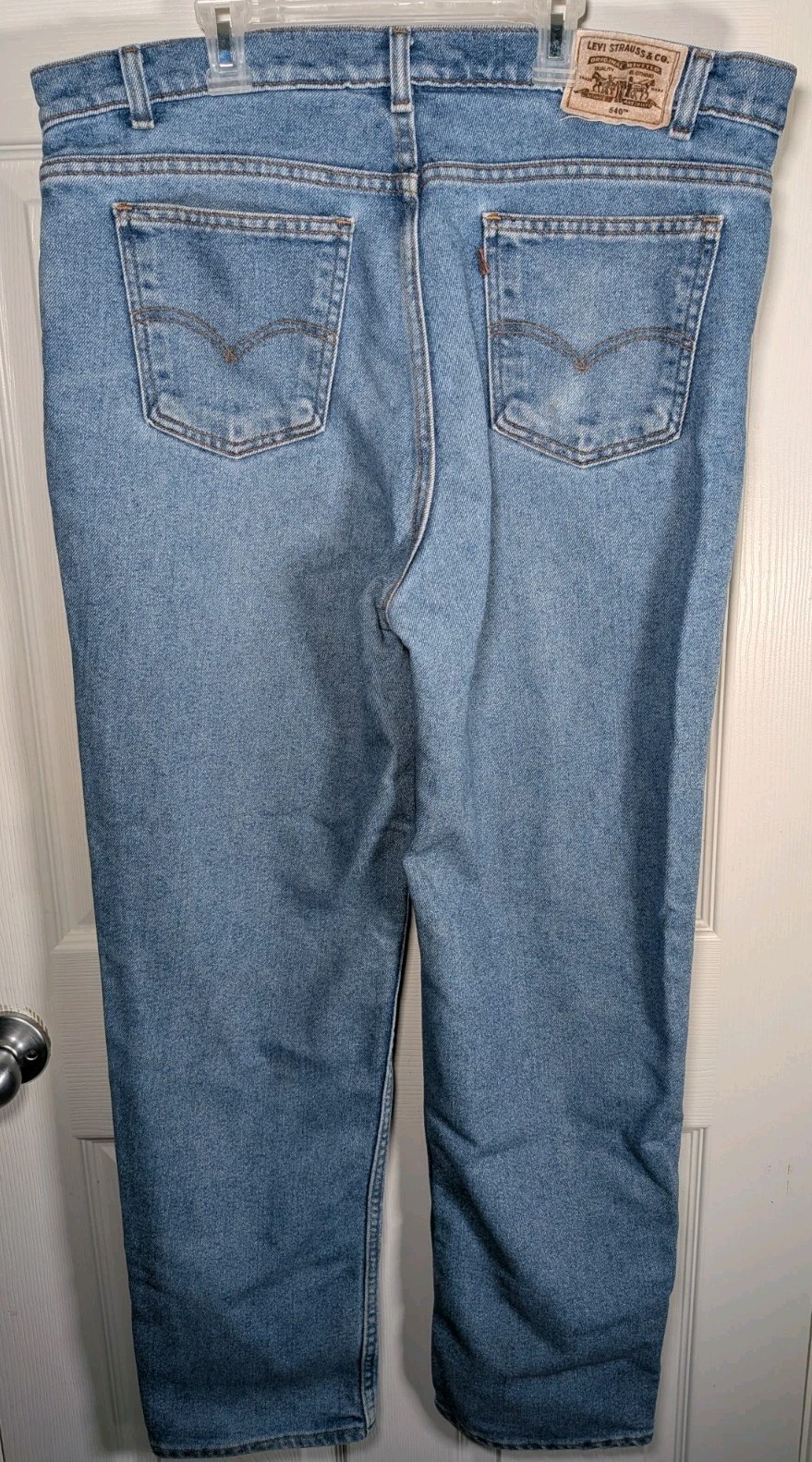 Vintage 1990s Levi’s 540 Flex Relaxed Fit Jeans Mens 38×32 Made In USA Brown Tab