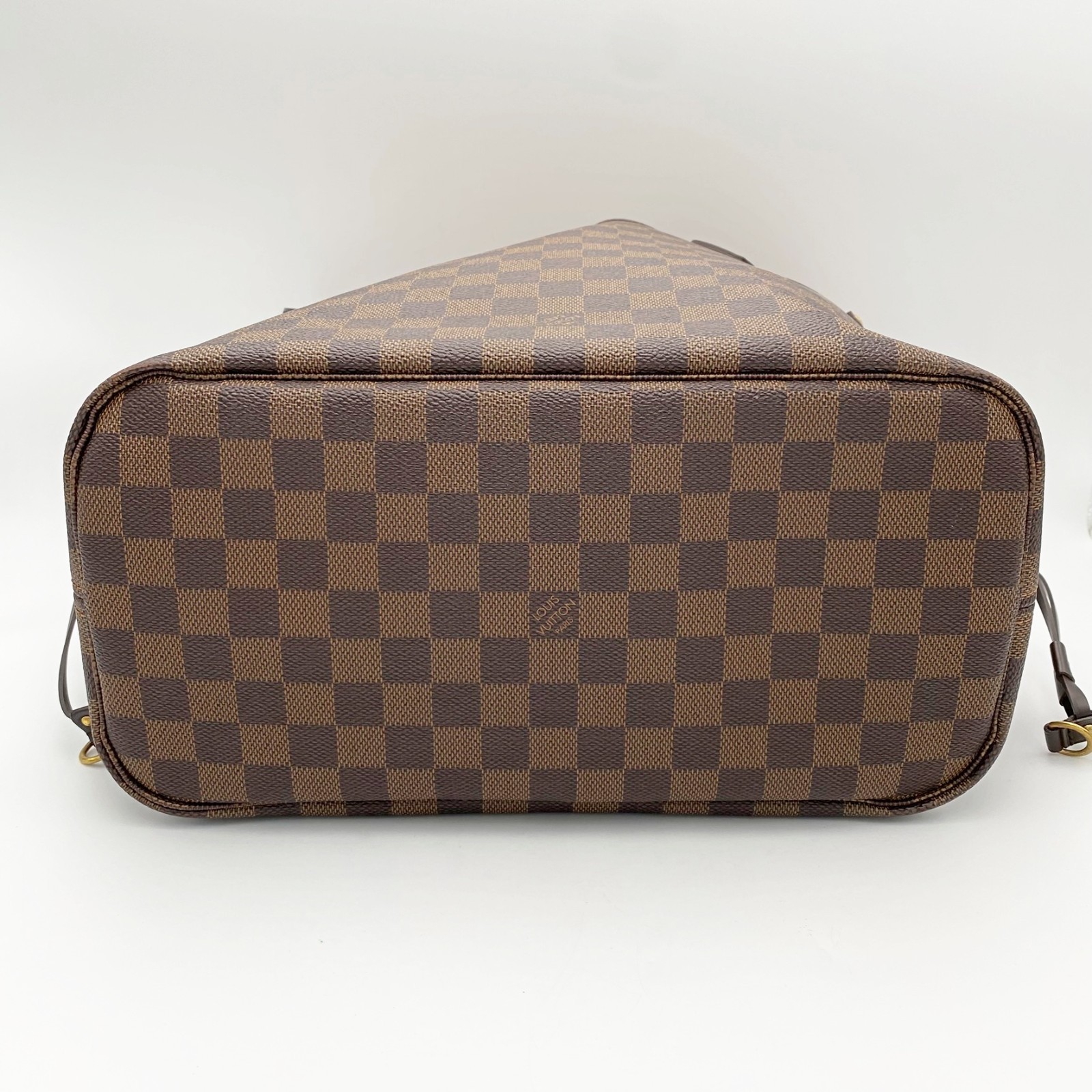 Authentic LOUIS VUITTON Neverfull MM Damier Ebene Canvas N51105 CA4079 A1209