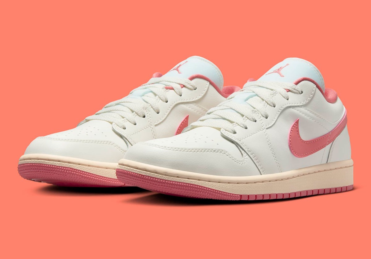 Nike Air Jordan 1 Low Sail Guava Ice Pink Salt Women’s Sports Sneaker DC0774-109