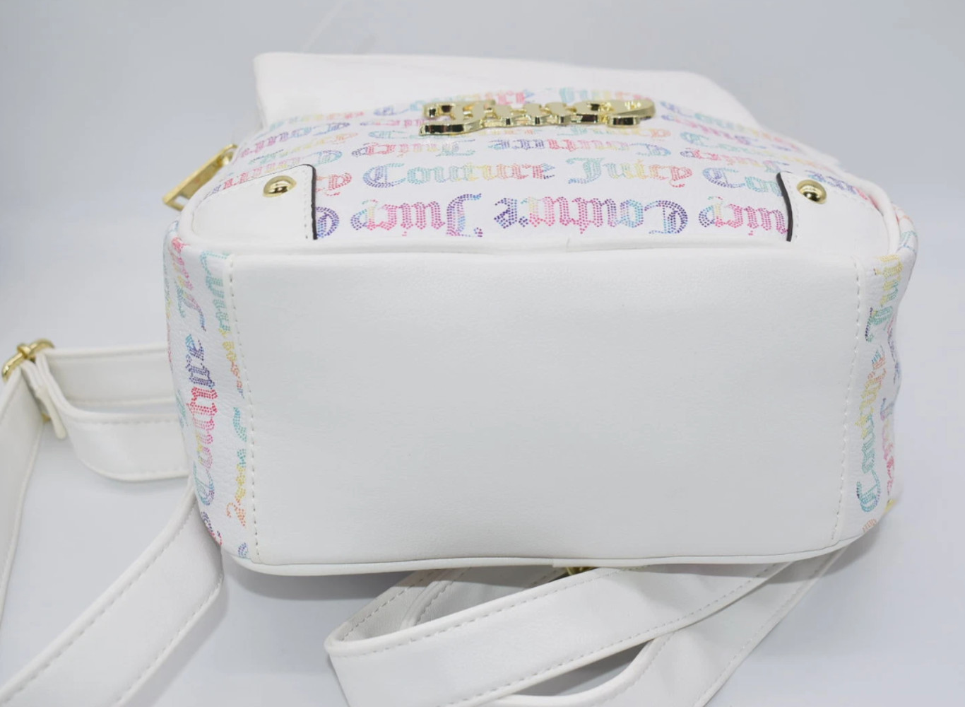 Juicy Couture Pullout Pouch Backpack in Multi-White