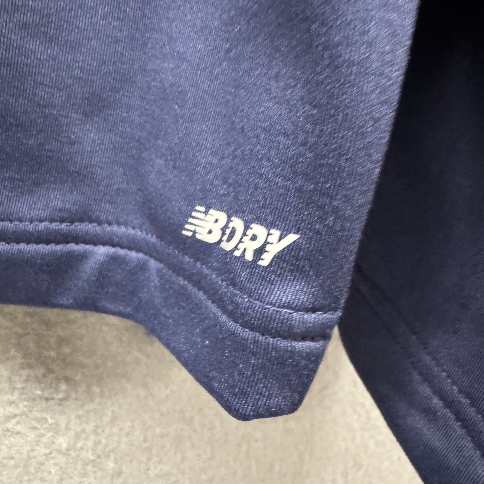 New Balance Jacket Navy Blue Midfield DRY Half 1/2 Zip Pullover Adult Large NEW