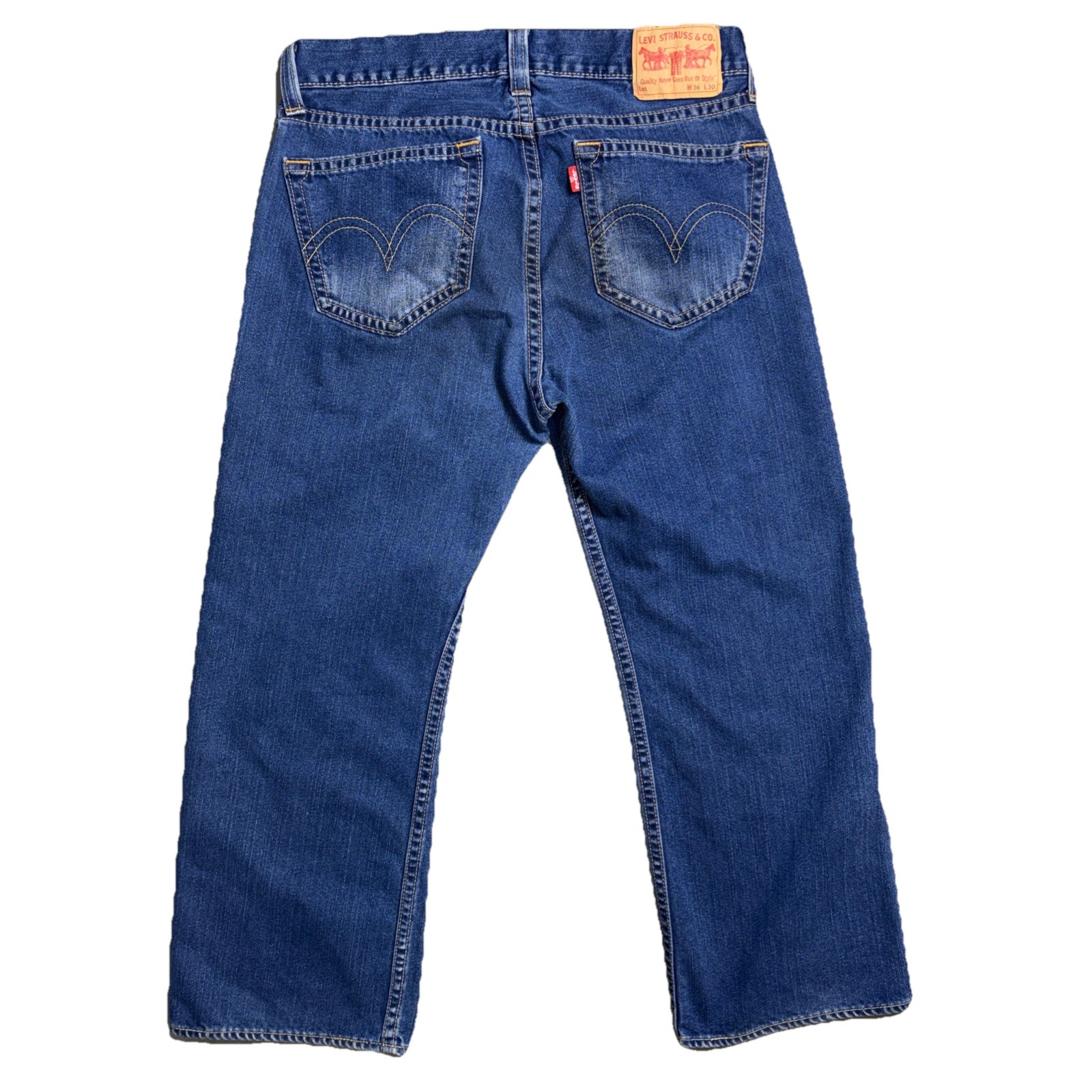 Vintage Levi’s Real Loose Fit Type 1 Jeans Mens Baggy Wide Dark Blue Y2K 36X29