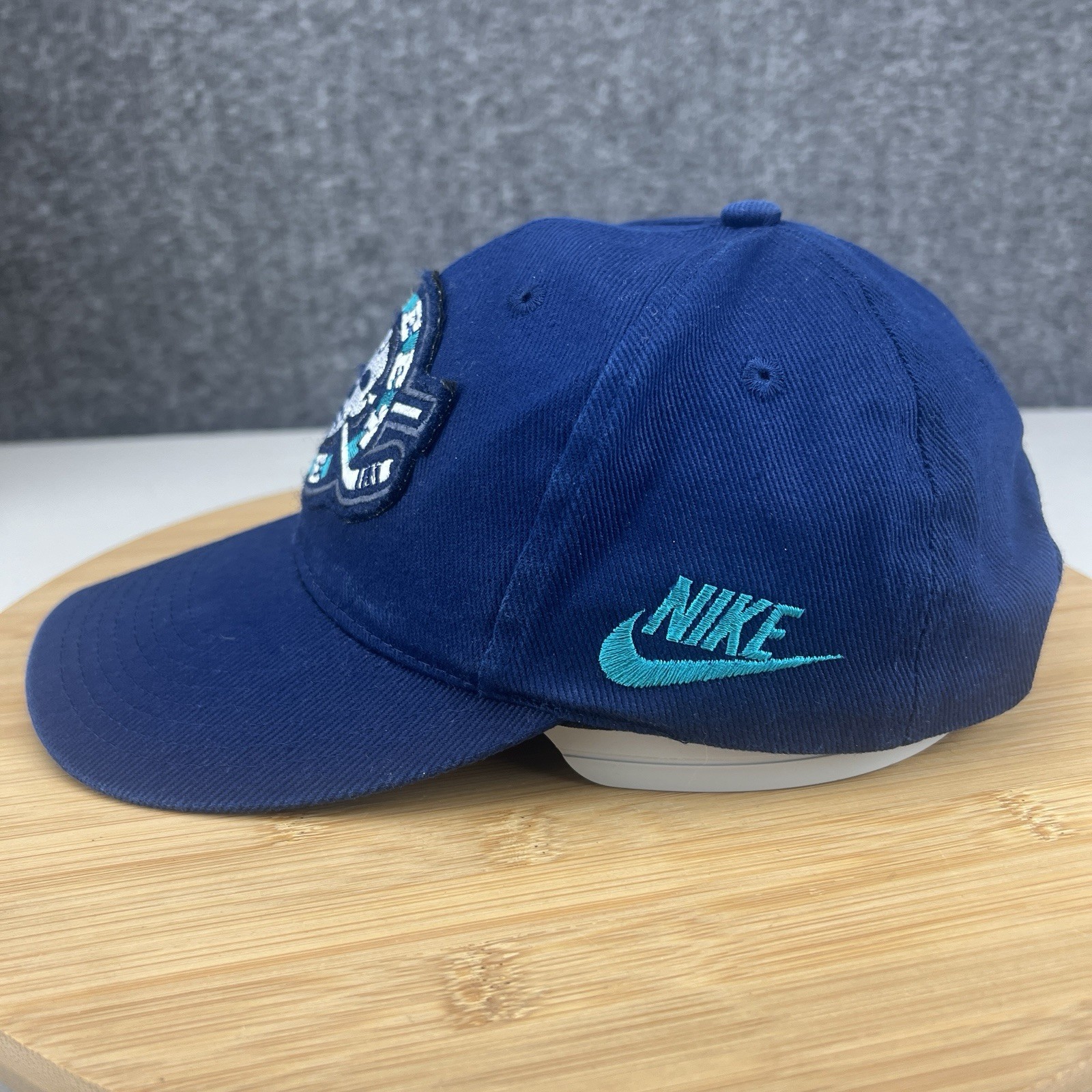 Vintage Nike Street Hockey Hat Cap Snapback OSFM Youth Kids Blue Embroidered