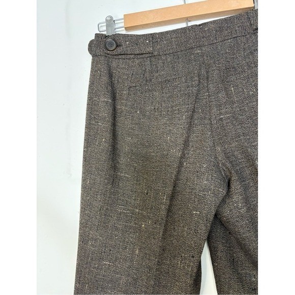 LOFT Brown Tweed Boot-Cut Pants