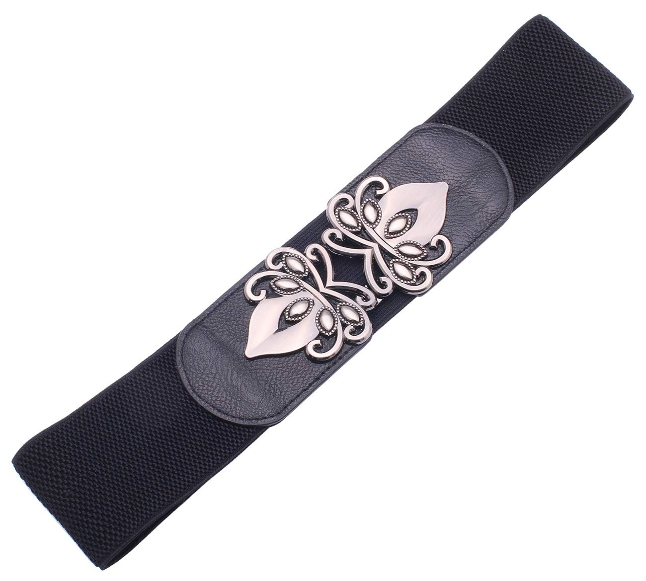 Womens Wide Elastic Stretch Waist Belt Retro Cinch Belt