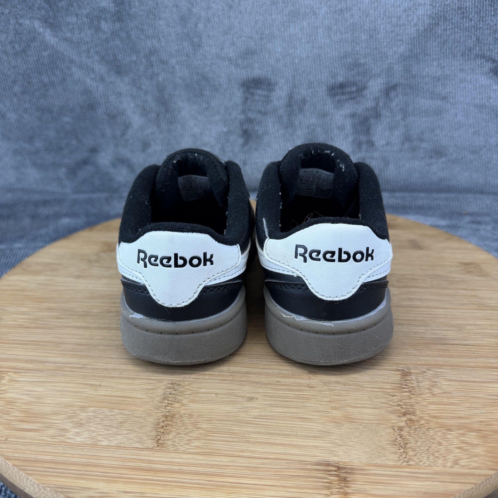 Reebok Shoes Boys Size 11K Black White Low Top Casual Sneakers 30252YBT