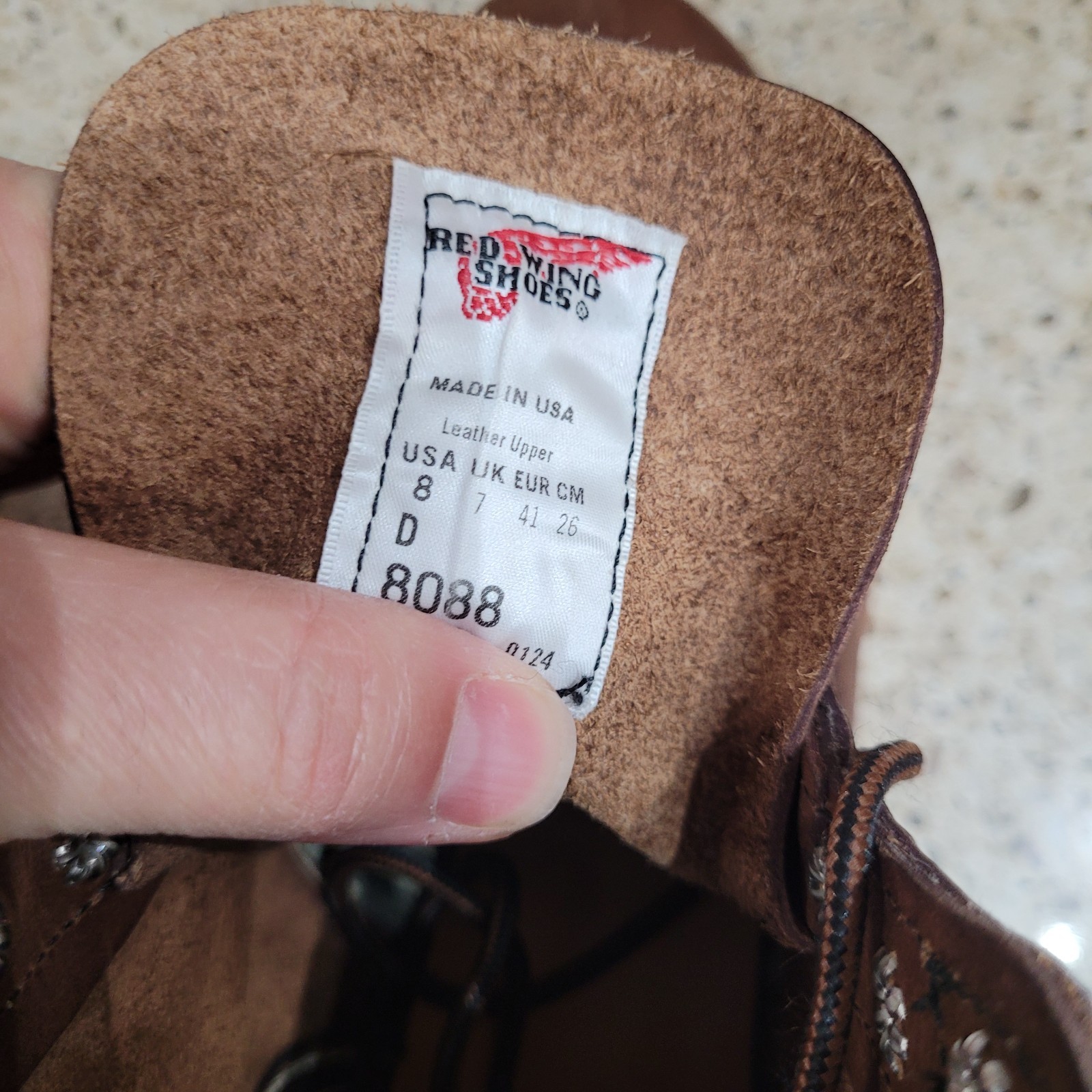Red Wing Heritage Iron Ranger Traction Tread 8088 Amber Harness Leather boot 8 D