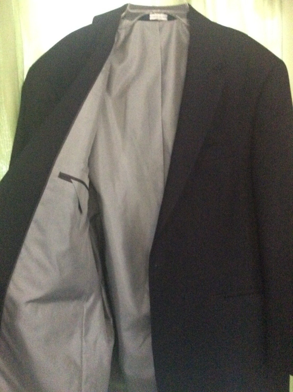 Croft &Barrow MEN’S SZ 44 R Suit Jacket Coat Blazer Black Smooth Feel Modern