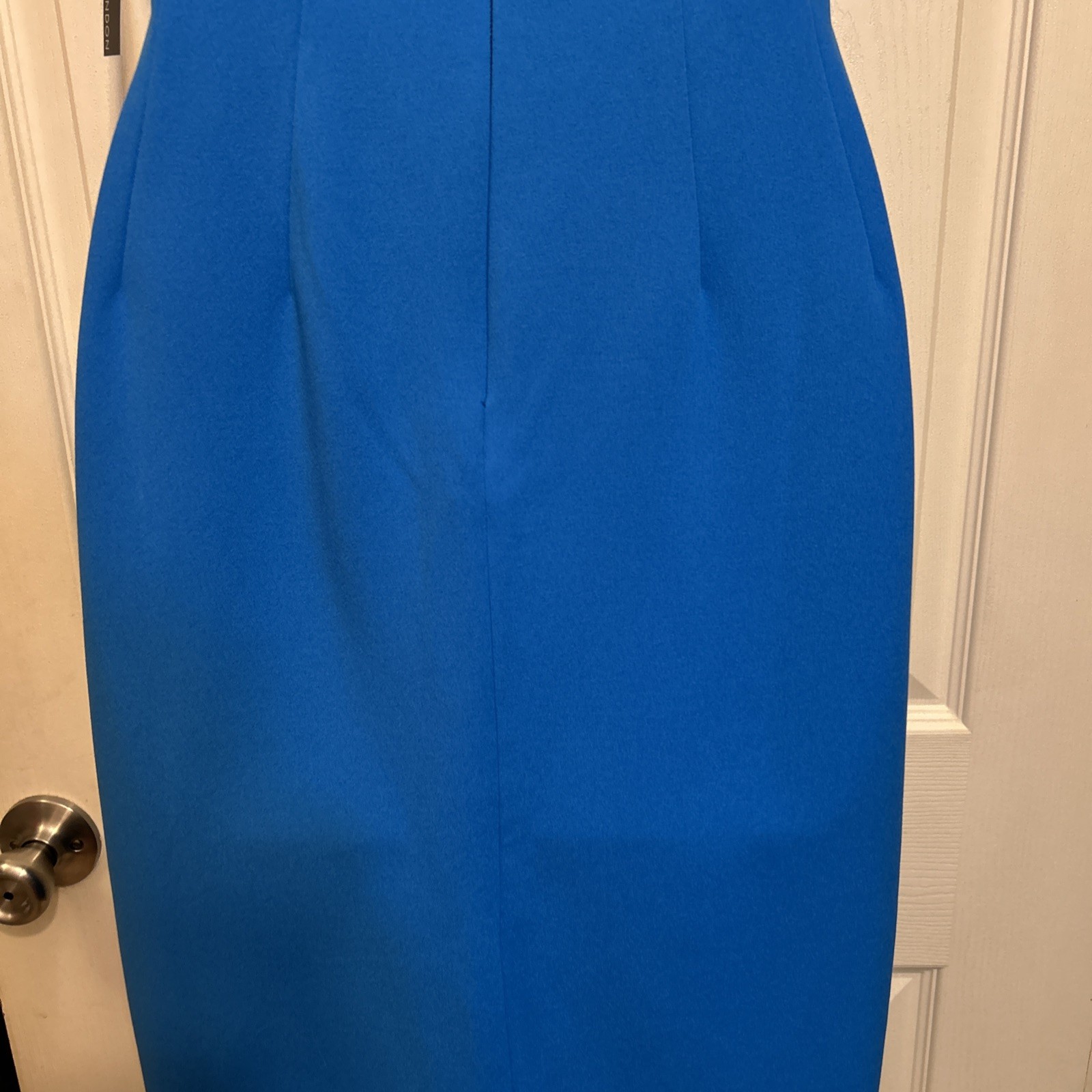 Maggy London Blue Tie Neck ocean blue Dress RN 58142 NWT Women’s Size 0