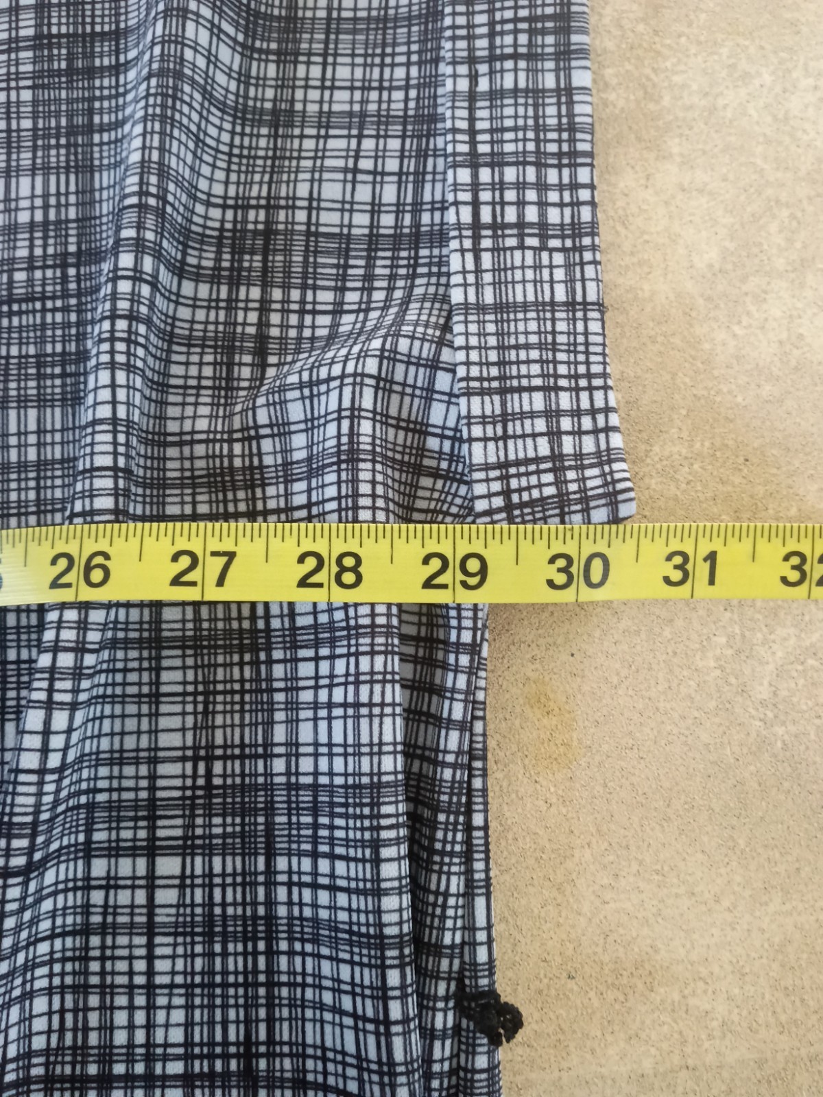 Worthington Shirt Size 3X Blue Checkered Blouse Casual Office or Career Wear