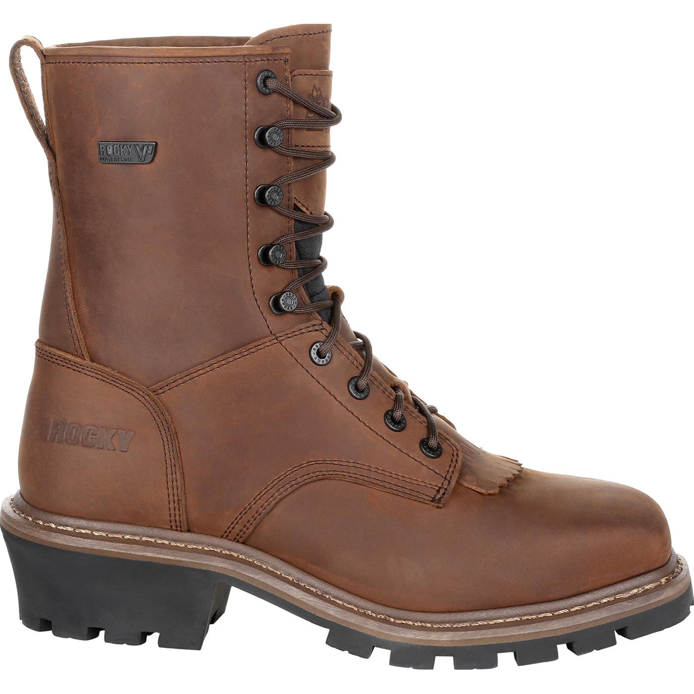 Rocky Square Toe Logger Waterproof Work Boot RKK0276 – Durable Men’s Boots