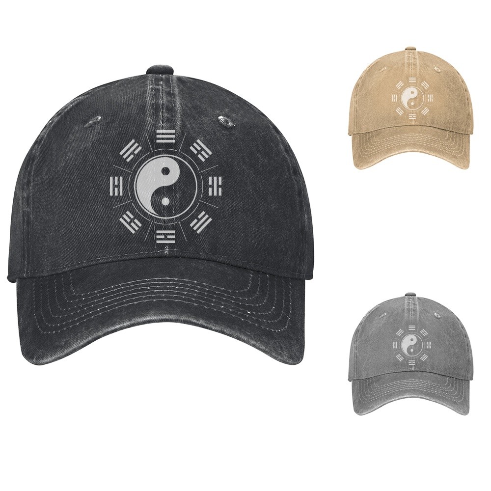 Yin Yang Bagua Baseball Cap Spiritual Adjustable Cotton Dad Hat