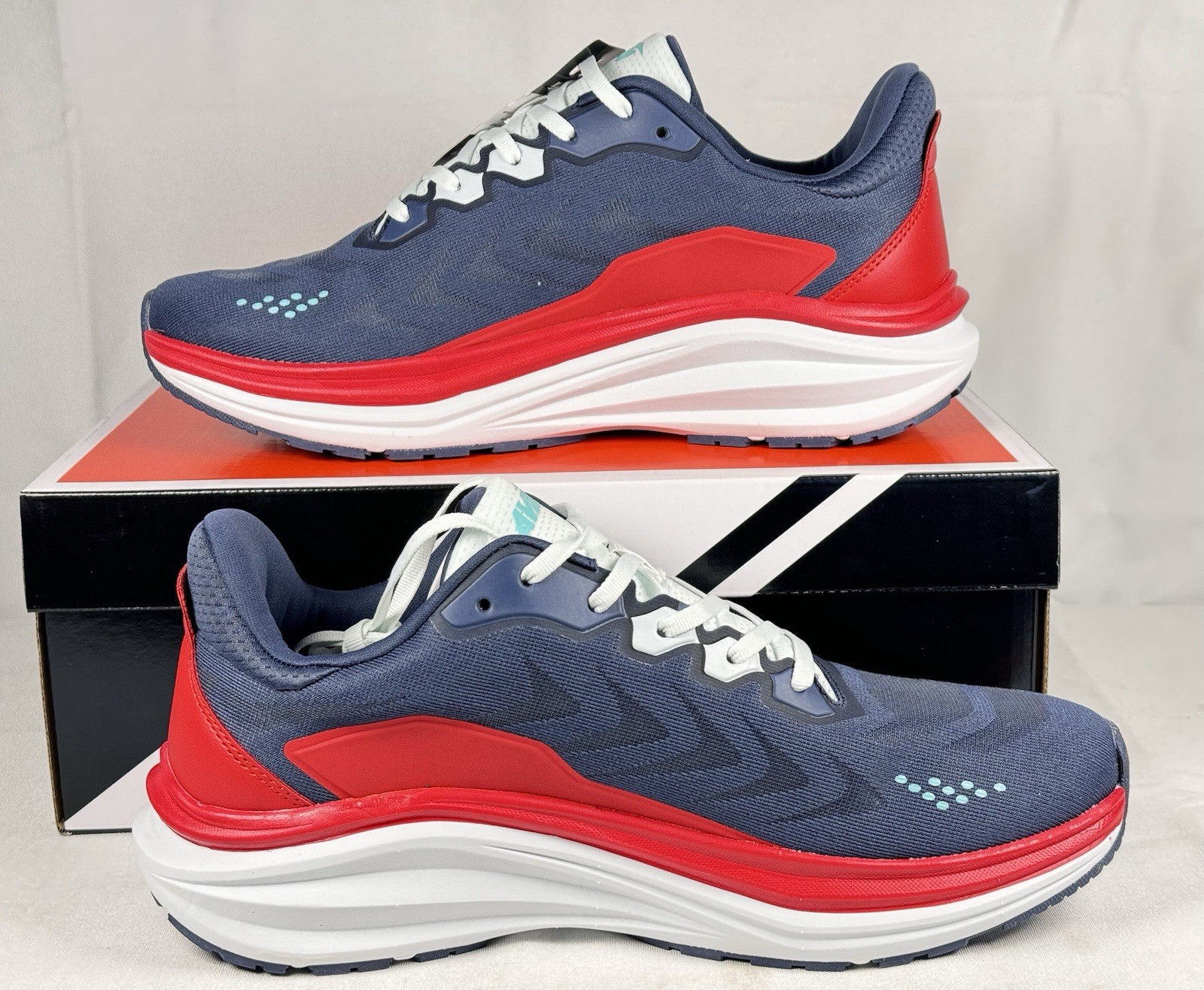 Avia Avi-Move Men’s Size 10 Sneakers Blue Red Memory Foam Running Shoes New
