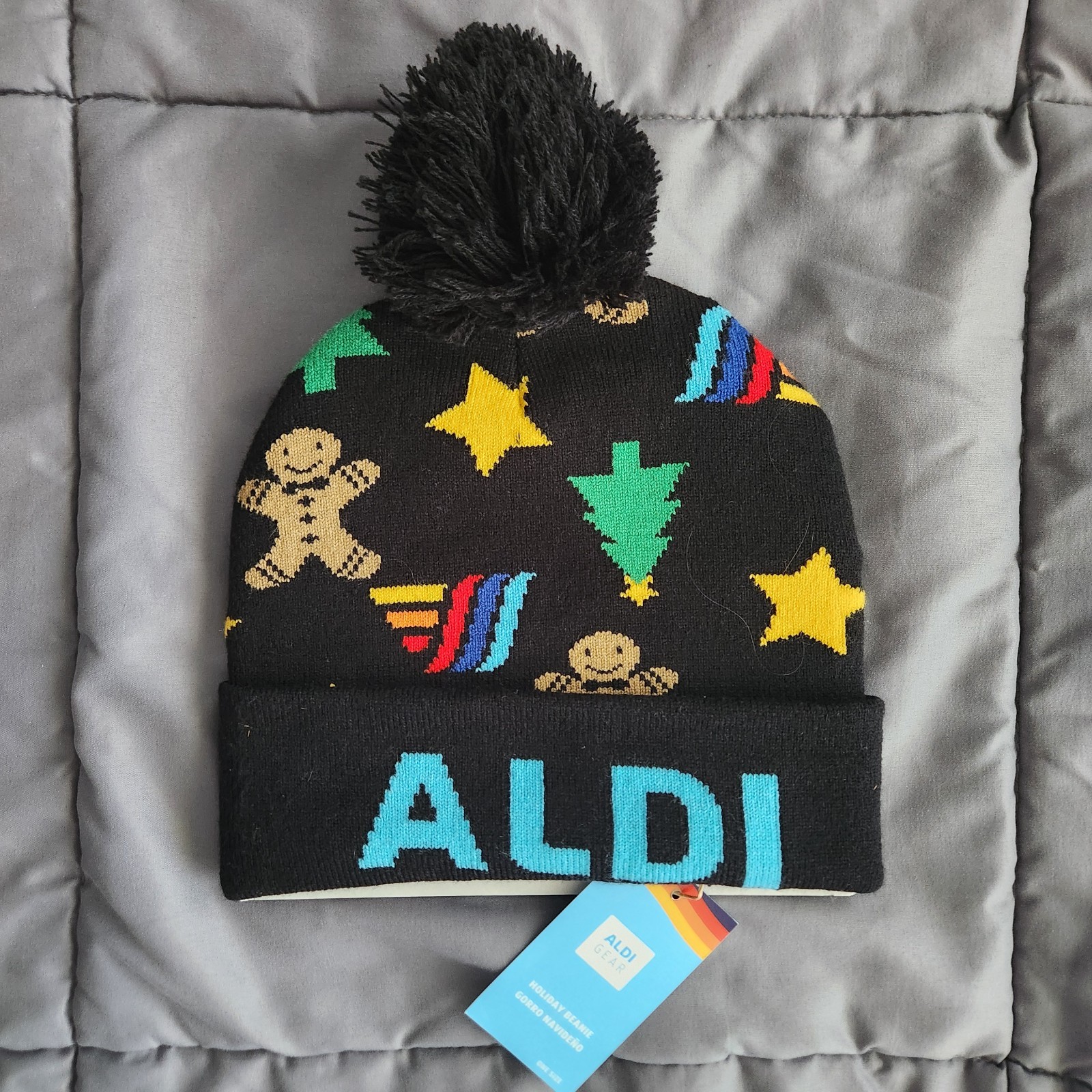 ALDI Gear Christmas Beanie Winter Hat Limited Edition Holiday 2024 One Size Knit