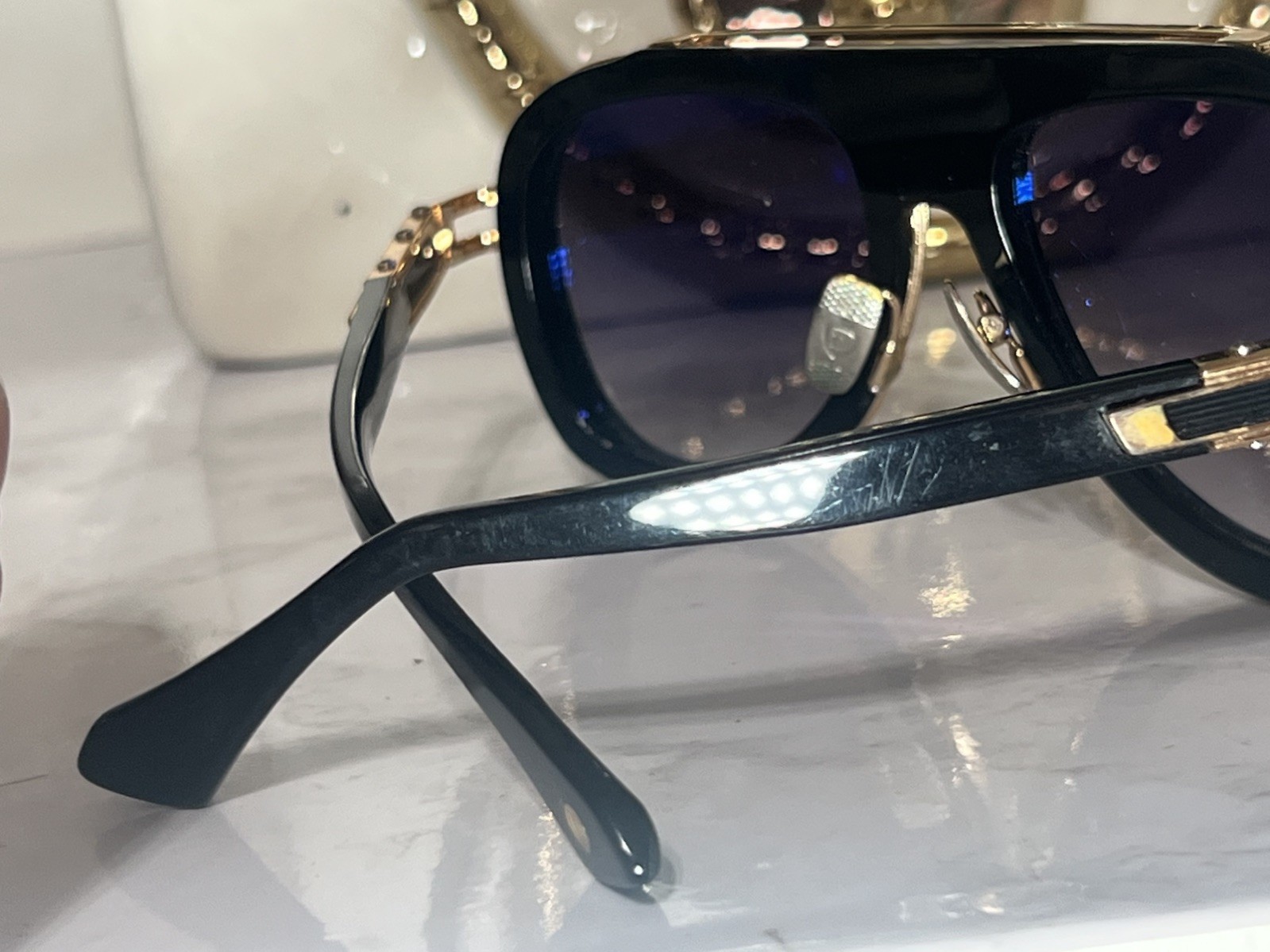 Authentic DITA LXN-EVO DTS403-A-01 Sunglasses in Matte Black and Gold with Gray