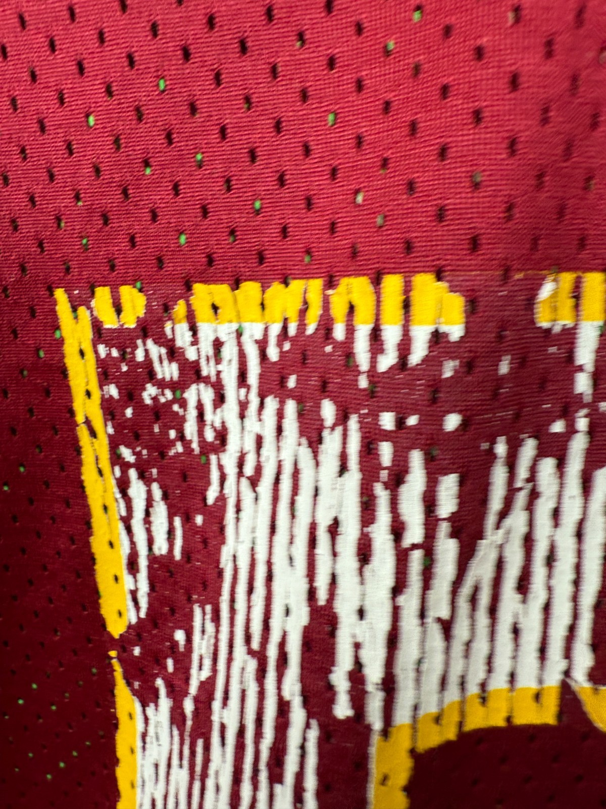 Vintage 90s Logo Athletic Shuler 5 Football Jersey Burgundy Made USA Mens M 38in
