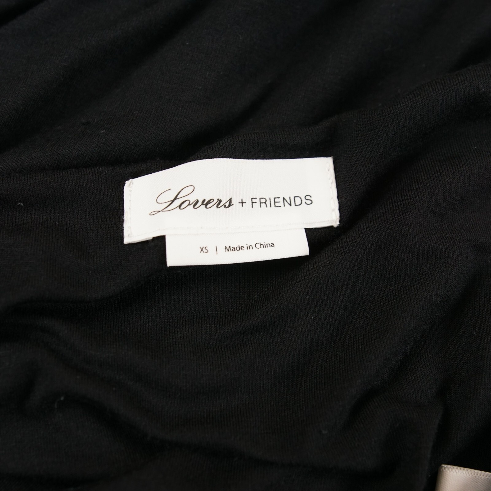 Lovers + Friends Black Ruched Spaghetti Strap Convertible Dress Womens Sz XS