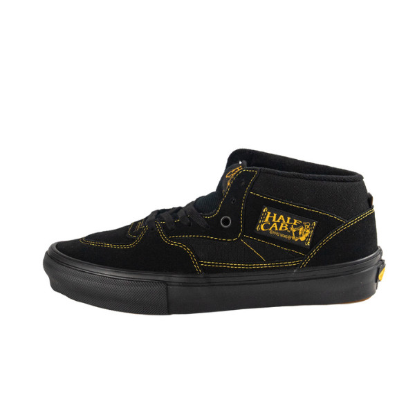 Vans Skate Half Cab Shoes Black Mustard