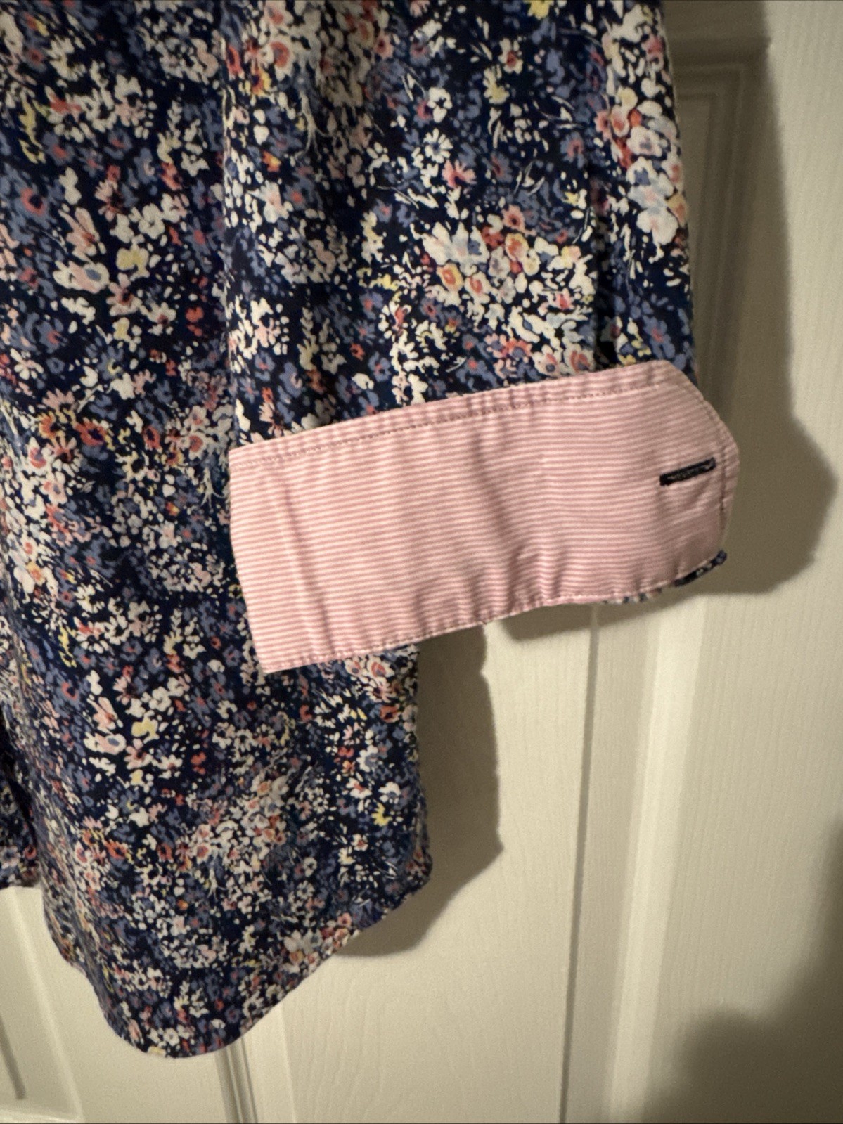 Women’s Chaps Floral Print “No-Iron” Button Down, Large Button Down Shirt
