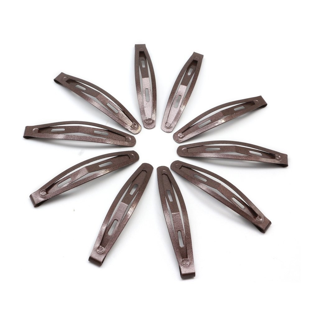 Dofash 12Pcs 6CM/2.36IN Metal Slim Snap Hair Clips Long Hair Barrettes Hair A…